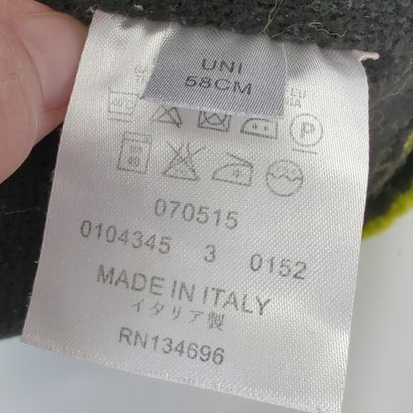 Dynafit Headband Ski Snowboard Fleece Lined Ear Warmer Lime Green Made in Italy - Picture 2 of 4